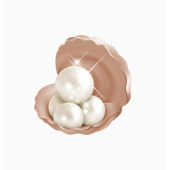 打开的珍珠蚌png