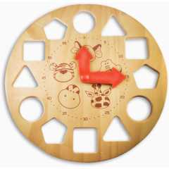 可爱的儿童小时钟