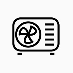 空调风扇手绘卡通