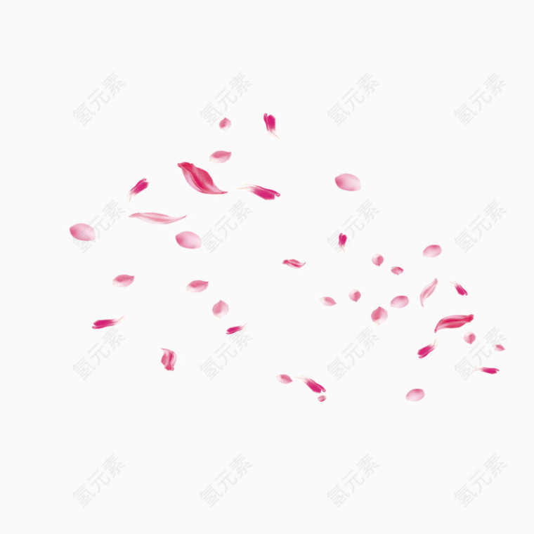 五彩漂浮花瓣