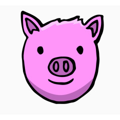 卡通猪头