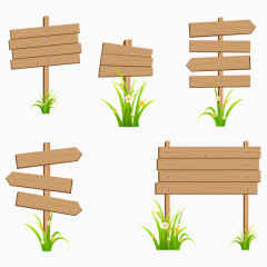 木质装饰指示牌