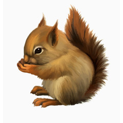 手绘松鼠