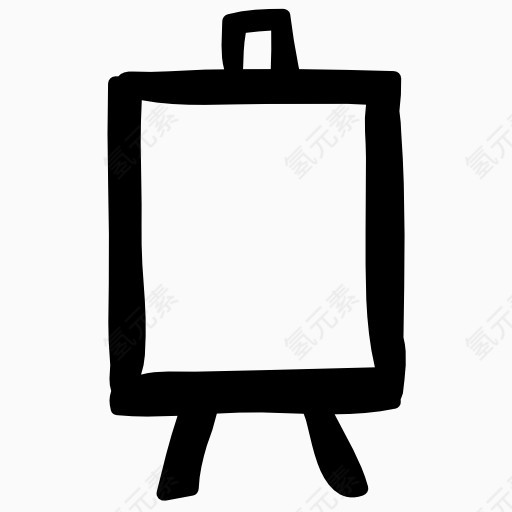 白色书写板图标