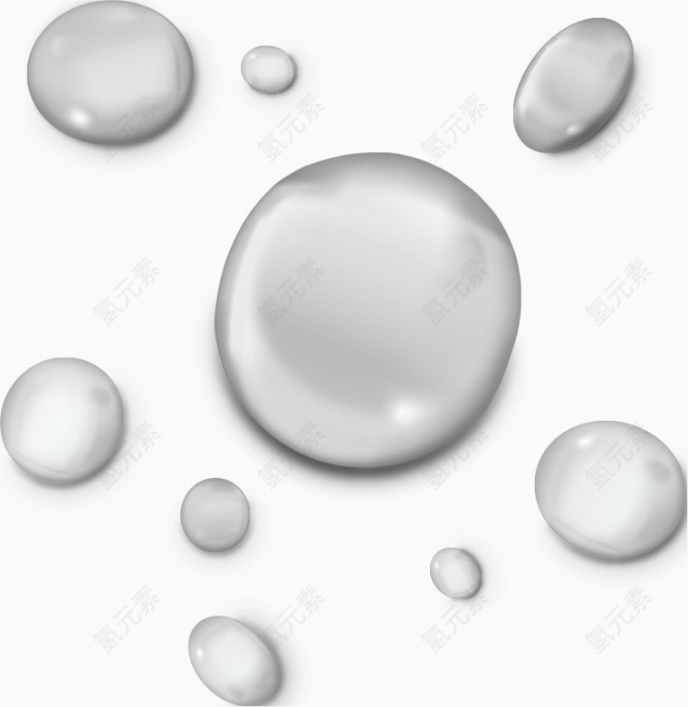 矢量水珠水滴免抠素材
