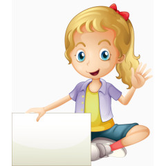 人物儿童纸张标签