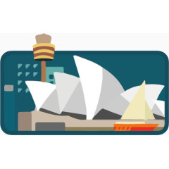 扁平化悉尼歌剧院