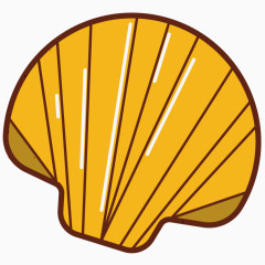 卡通手绘彩色贝壳