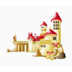 卡通手绘城堡