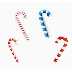 圣诞节彩色拐杖