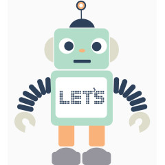 卡通机器人印花