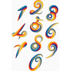 创意彩虹艺术字