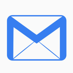 通信电子邮件蓝色图标