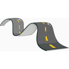 起伏不平的公路