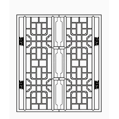 中国风古典木框边纹理