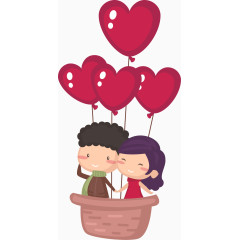 情人节七夕约会的情侣