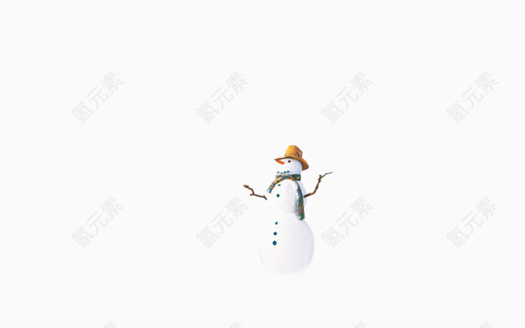 圣诞节雪人你看他素材
