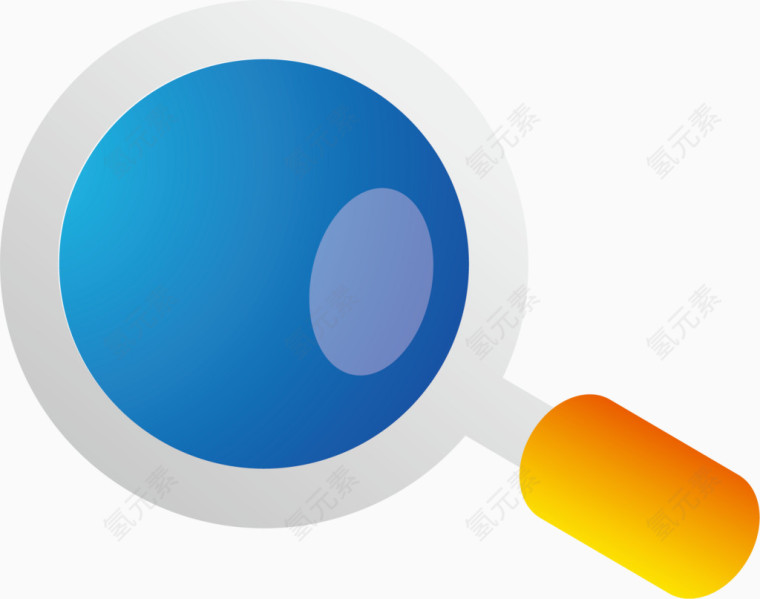 矢量拟物化放大镜