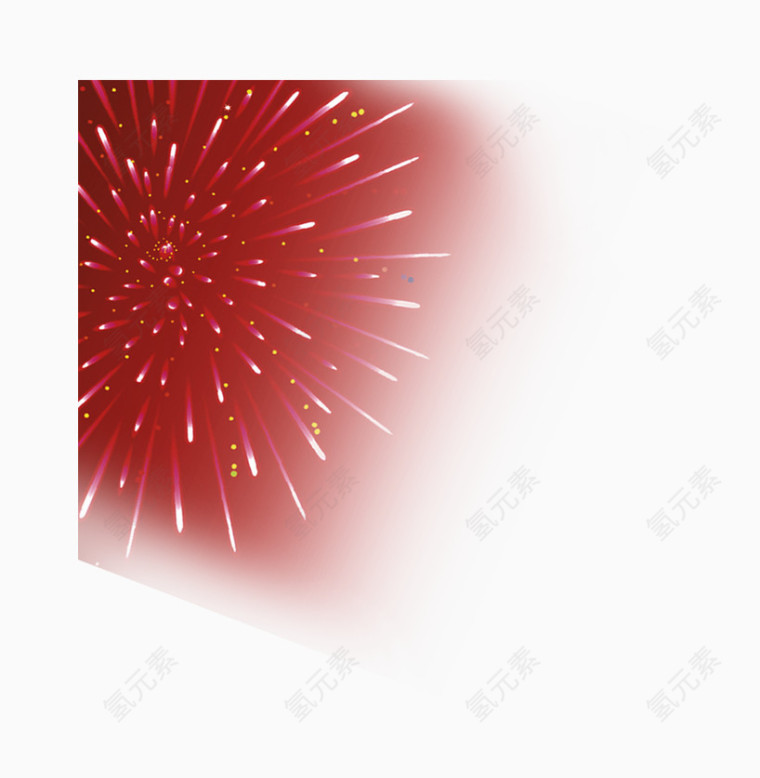 红色烟花