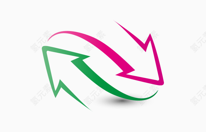 矢量不规则形状箭头