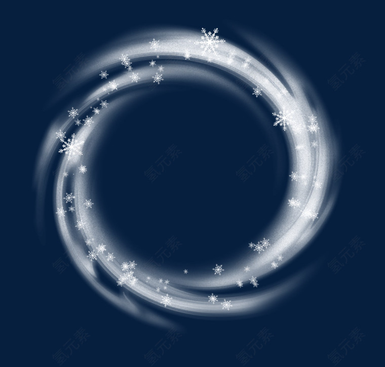 雪花环形效果