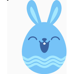 蓝色海洋兔