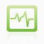 示波器超级单声道绿色图标