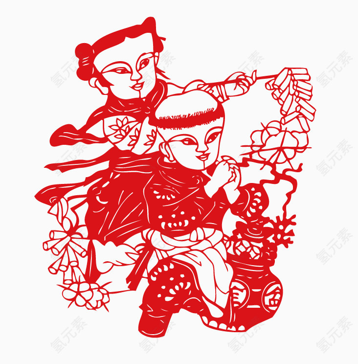 春节剪纸