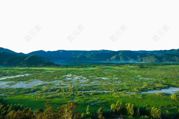 泸沽湖草海风景一