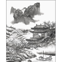 水墨山水风光