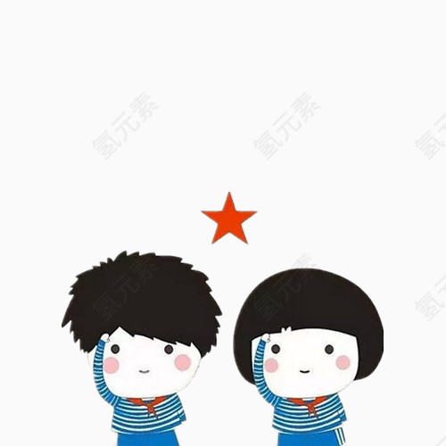 小学生敬礼