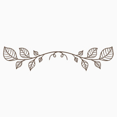 手绘植物花藤装饰元素