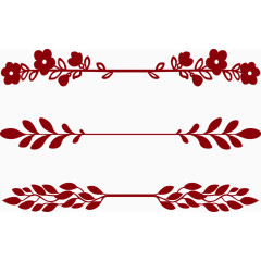 矢量花卉植物装饰图案