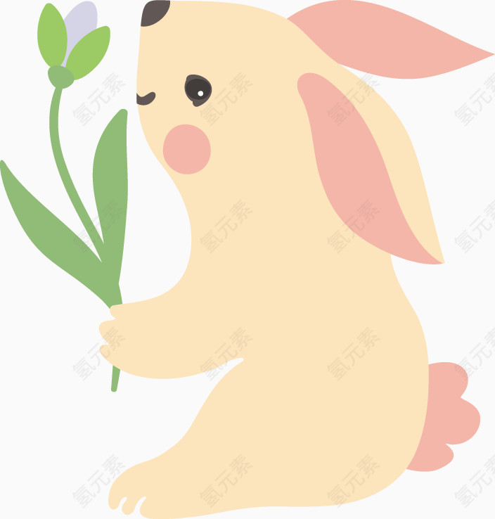 可爱卡通小兔子