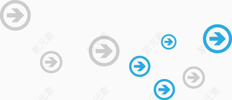 蓝色科技抽象箭头