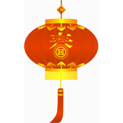 红色的灯笼效果元素免抠素材