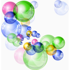 彩色气泡背景底纹