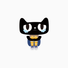 一只难过的猫咪