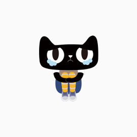 一只难过的猫咪