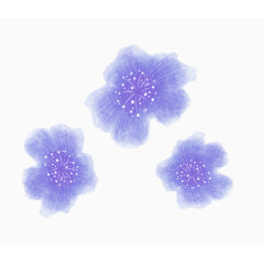 手绘唯美紫色花卉