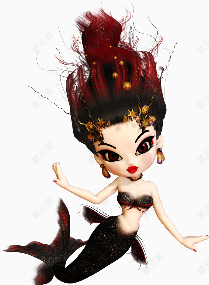 手绘欧美美女图标