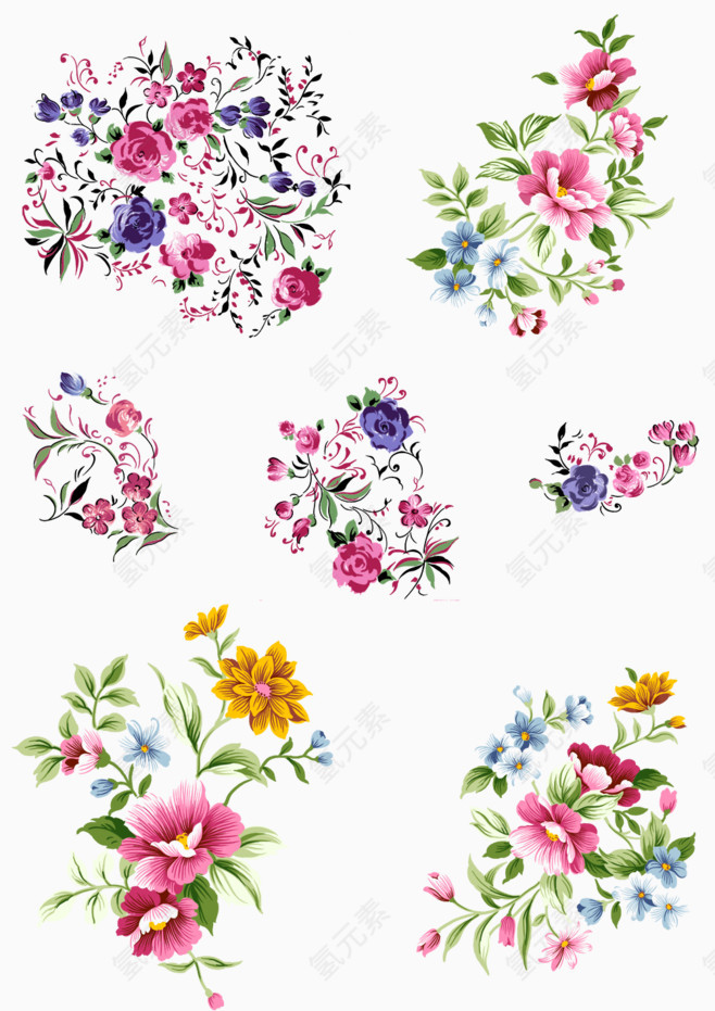 花卉元素手绘合集