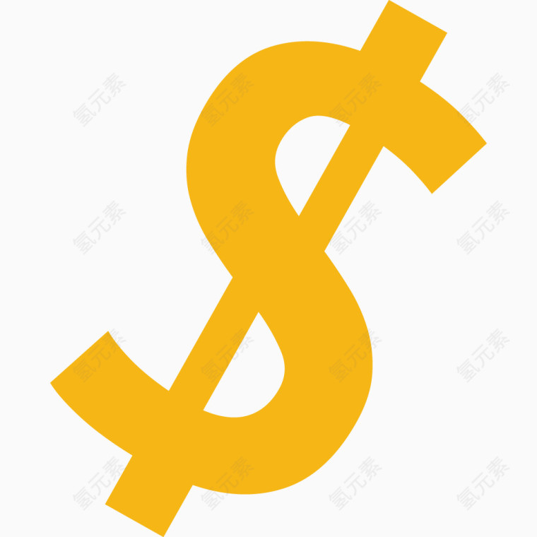 黄色金钱图案