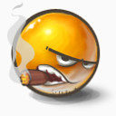 严重的业务Yellow-face-icons