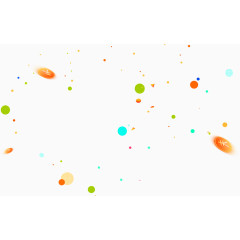 多彩清新钱币漂浮