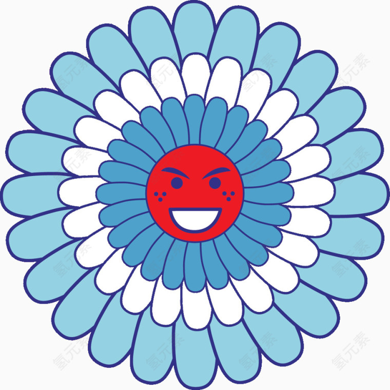 清新卡通花朵
