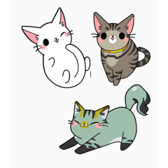 小猫集合素材