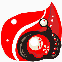 红色相机照片图标的文件夹