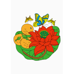 卡通中国吉祥刺青图案元素