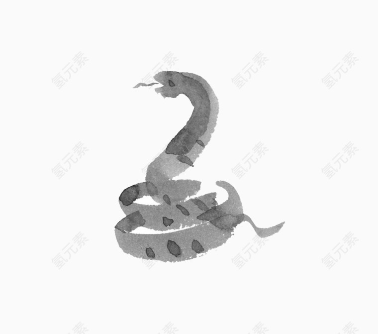 十二生肖水墨画素材